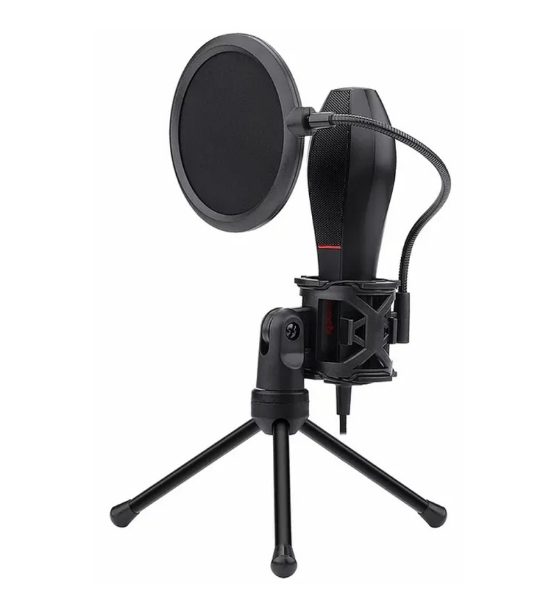 Micrófono Redragon GM200-1 Quasar 2 Kit Tripe/Pop Filter - Negro
