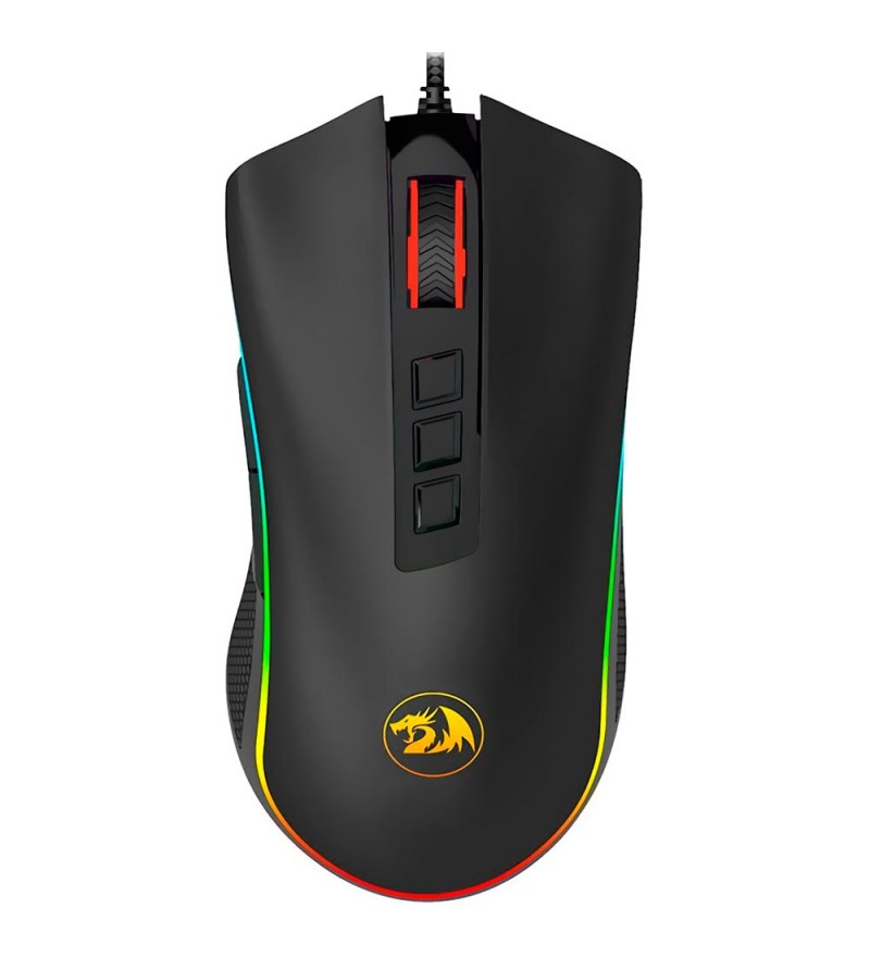 Mouse Gaming Redragon Cobra FPS M711-FPS-1/RGB/32000DPI Ajustable/8 Botones- Negro