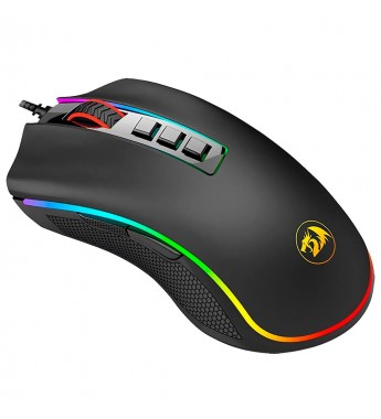 Mouse Gaming Redragon Cobra FPS M711-FPS-1/RGB/32000DPI Ajustable/8 Botones- Negro