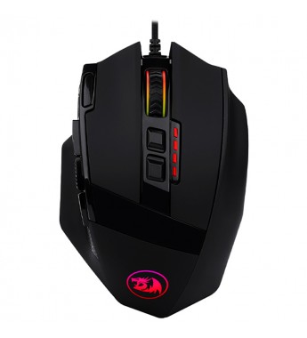 Mouse Redragron Sniper M801-RGB/12400DPI Ajustable/ 9 Botones - Negro