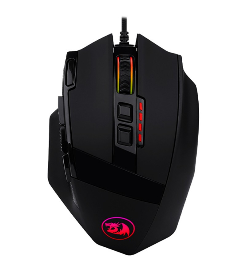 Mouse Redragron Sniper M801-RGB/12400DPI Ajustable/ 9 Botones - Negro
