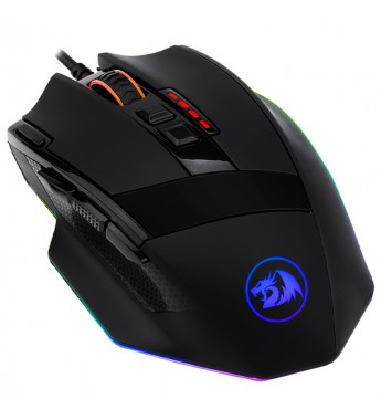 Mouse Redragron Sniper M801-RGB/12400DPI Ajustable/ 9 Botones - Negro
