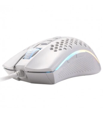 Mouse Gaming Redragon Storm M808W-RGB/12400DPI Ajustable/7 Botones - Blanco