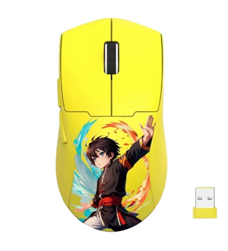 Mouse Redragon Wireless K1ng Max M918AKB-PRO 26000DPI - Yellow