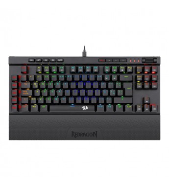 Teclado Gaming Redragon Magic-Wand Pro K587RGB con Retro Iluminación RGB / Ingles - Negro