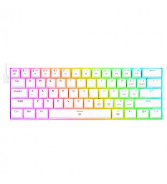 Teclado Gaming Redragon DRAGONBORN K630W con Retroiluminación RGB Chroma (Inglés) - Blanco