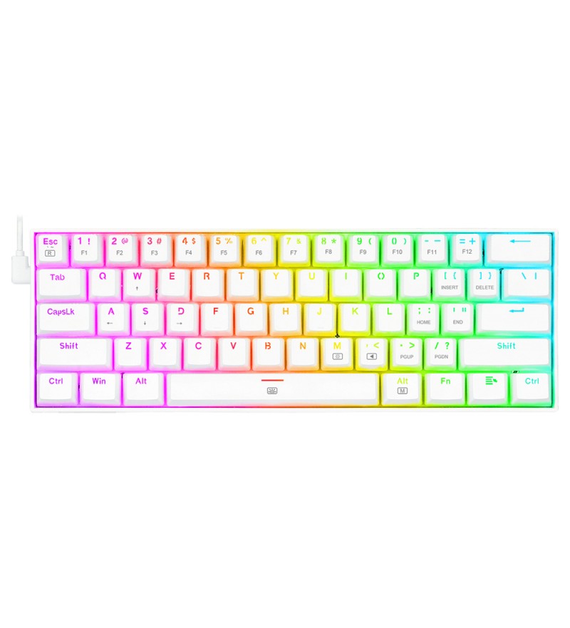 Teclado Gaming Redragon DRAGONBORN K630W con Retroiluminación RGB Chroma (Inglés) - Blanco