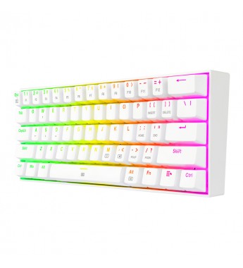 Teclado Gaming Redragon DRAGONBORN K630W con Retroiluminación RGB Chroma (Inglés) - Blanco