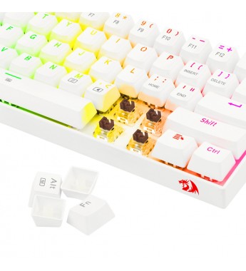 Teclado Gaming Redragon DRAGONBORN K630W con Retroiluminación RGB Chroma (Inglés) - Blanco