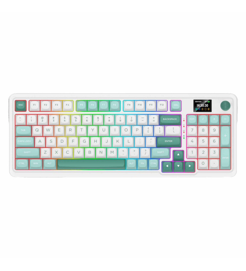 Teclado Redragon Galatin Pro K719WG Mambo Switch Bluetooth/USB-C - White