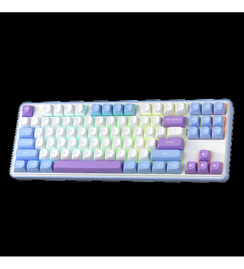 Teclado Redragon Star Blade K707AK Pro RGB (Inglés) - Blanco/Celeste
