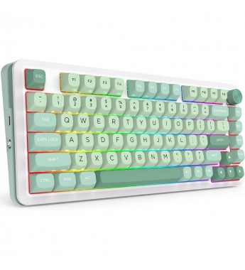 Teclado Redragon Cyrus Pro K681MG-RGB-PRO Eng - White/Green