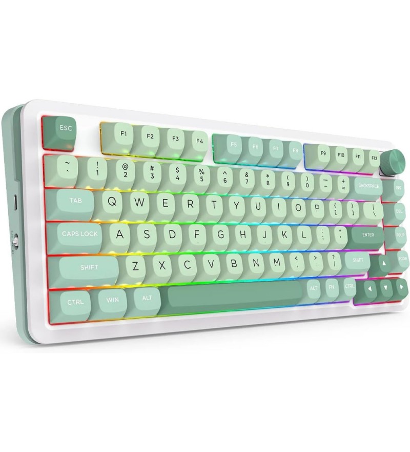 Teclado Redragon Cyrus Pro K681MG-RGB-PRO Eng - White/Green