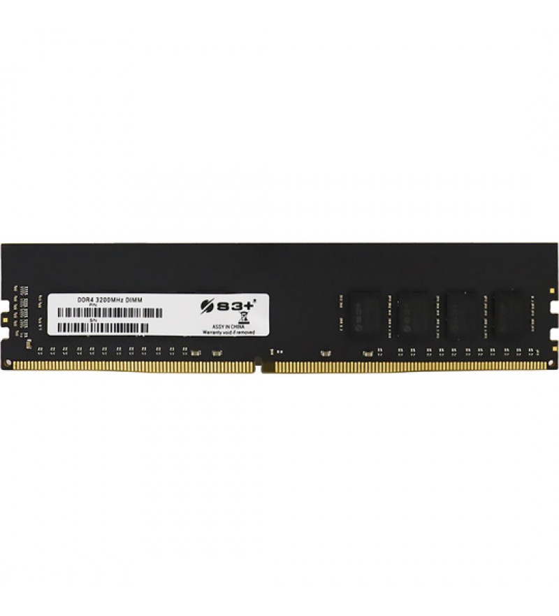 Memoria RAM para PC S3+ de 16GB S3L4N3222161 DDR4/3200MHz - Negro