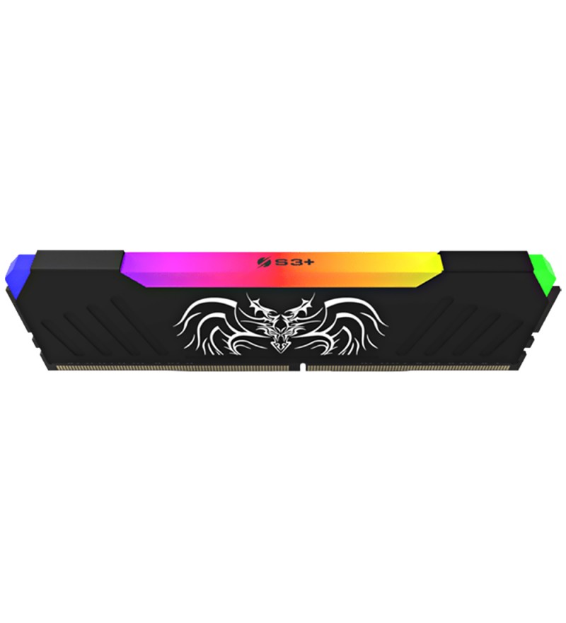 Memoria RAM para PC S3+ DRAGONHEART RGB Kit de 16GB S3L4N2616162CRGB DDR4/2666MHz (8GB x2) - Negro