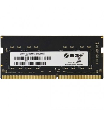 Memoria RAM para Notebook S3+ de 16GB S3S4N3222161 DDR4/3200MHz - Negro