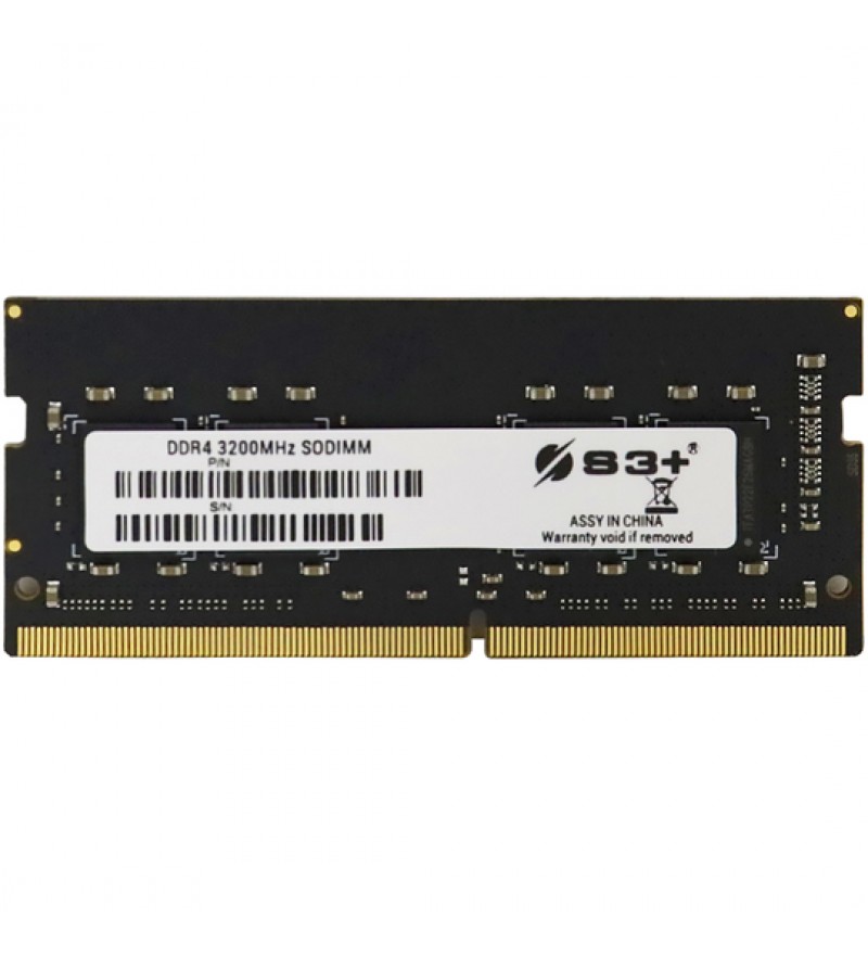 Memoria RAM para Notebook S3+ de 16GB S3S4N3222161 DDR4/3200MHz - Negro