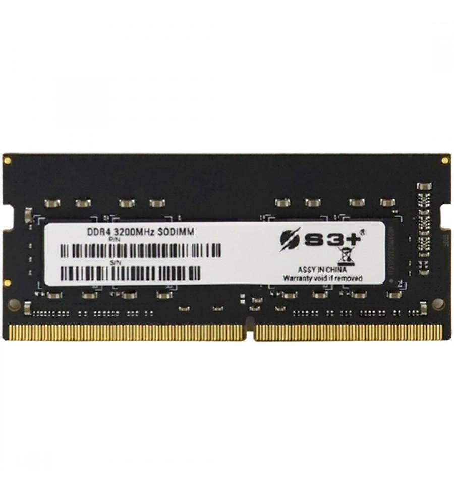 Memoria RAM para Notebook S3+ de 16GB S3S4N3222161 DDR4/3200MHz - Negro