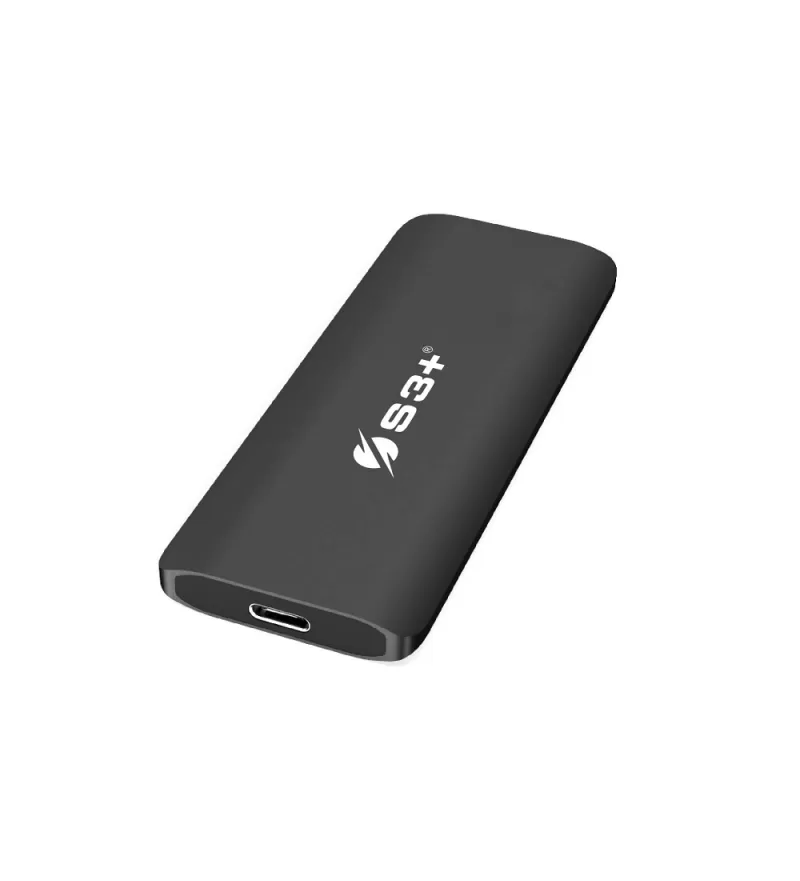 HD SSD Externo S3+ S3SSDE1T0BKPRO USB-C/1TB - Negro