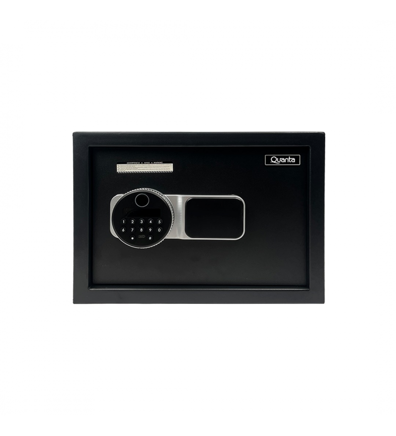 Cofre Electronico Quanta QTCFB16 16.5L/Pila/8DIG - Negro