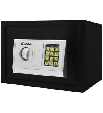 Cofre Electrónico Sate A-CF2503 de 16 Litros/2Llaves - Negro