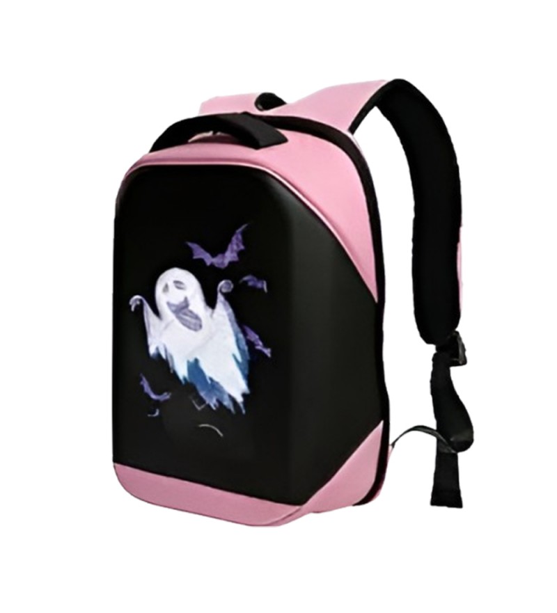 Mochila para Notebook Sate A-KP6026 LED Bluetooth - Rosa/Negro
