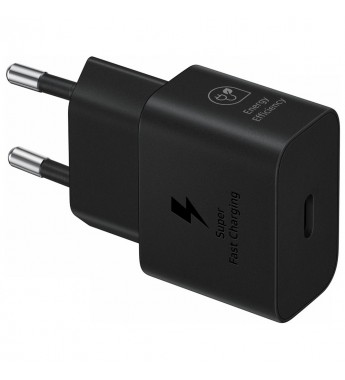Cargador de Pared Samsung Power Adapter EP-T2510NBEGWW s/cable USB-C/25W - Negro