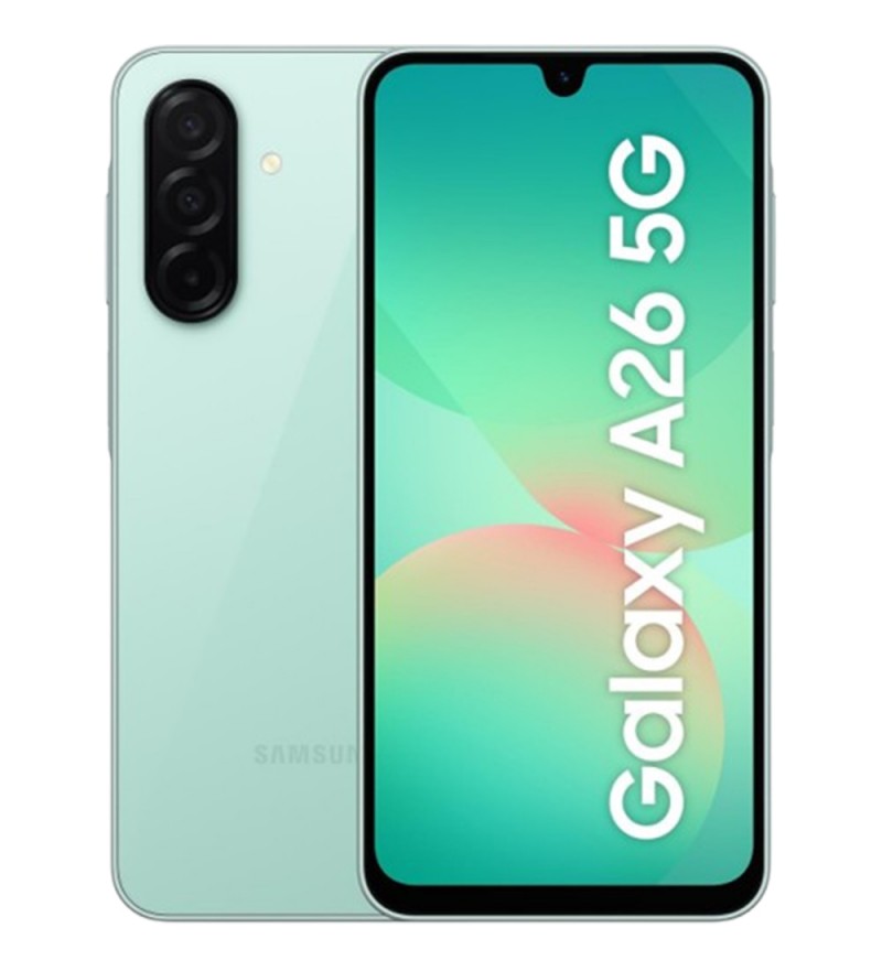Smartphone Samsung Galaxy A26 A266M 6.7" 5G DS 8/256GB 50+8+2MP/13MP A15 - Mint (GAR. PY/UR/AR)
