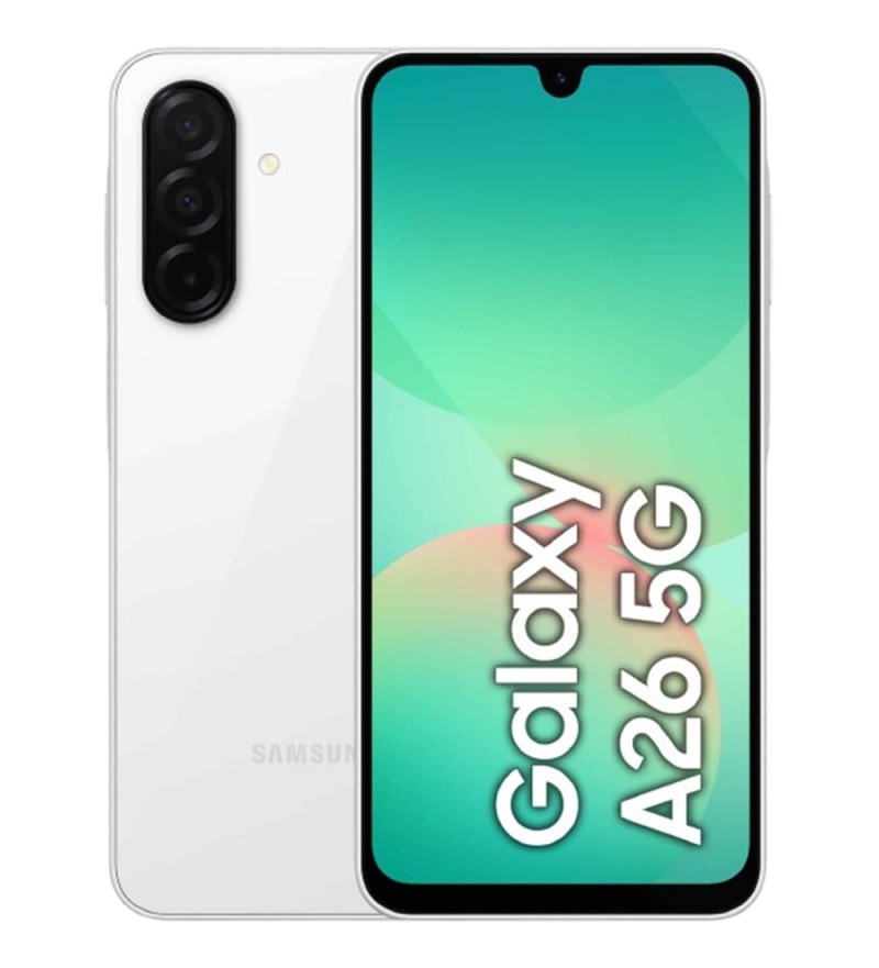 Smartphone Samsung Galaxy A26 A266M 6.7" 5G DS 6/128GB 50+8+2/32Mp A15 - White
