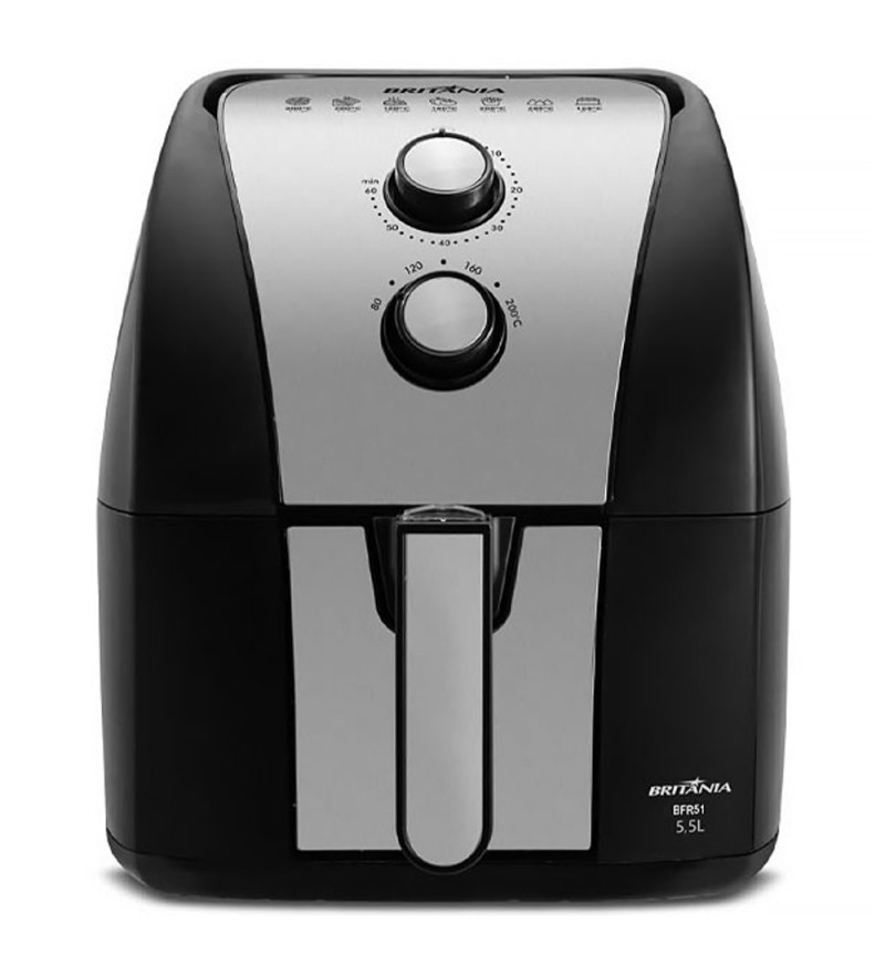 Freidora Eléctrica Airfryer Britania BFR51 1500W/5.5L/220V - Black