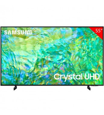 Smart TV LED de 55" Samsung UN55CU8000GXZS 4K con Wi-Fi/Bluetooth/USB/HDMI - Negro