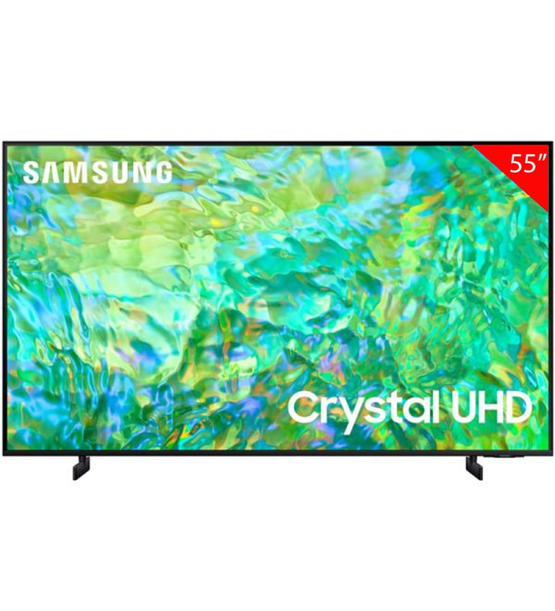 Smart TV LED de 55" Samsung UN55CU8000GXZS 4K con Wi-Fi/Bluetooth/USB/HDMI - Negro