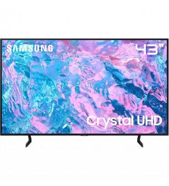 Smart TV LED 43" Samsung UN43CU7090G FHD 2024 Wi-Fi/Bluetooth/USB - Negro (Con Detalles)