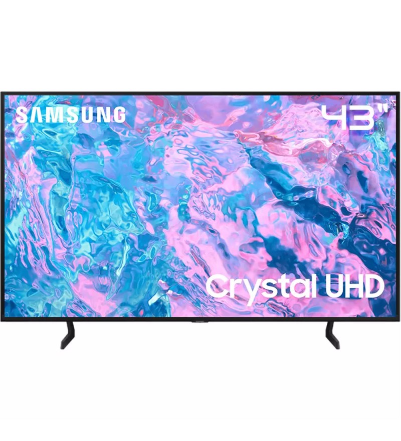Smart TV LED 43" Samsung UN43CU7090G FHD 2024 Wi-Fi/Bluetooth/USB - Negro (Con Detalles)