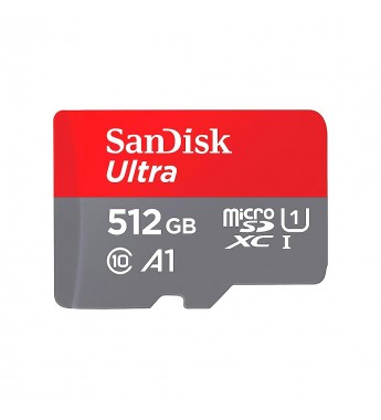 Memoria Micro SD Sandisk Ultra 512GB C10 150MB/S SDSQUAC-512G-GN6MA - 150 MB/s
