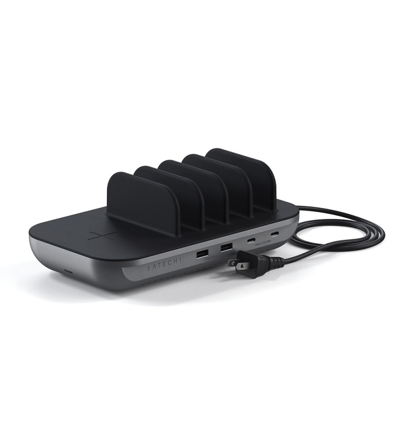 Estación de Carga Satechi Wireless ST-WCS5PM Dock 5 Multi-Device - Space Gray
