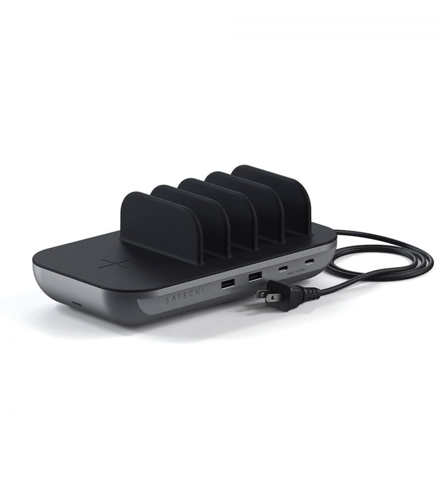  Estación de Carga Satechi Wireless ST-WCS5PM Dock 5 Multi-Device - Space Gray
