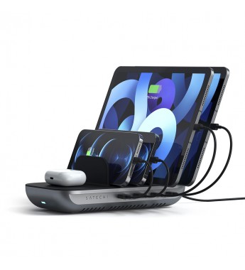  Estación de Carga Satechi Wireless ST-WCS5PM Dock 5 Multi-Device - Space Gray