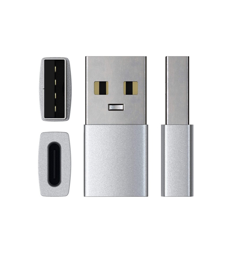  Adaptador USB-A a USB-C Satechi ST-TAUCS Aluminium - Silver