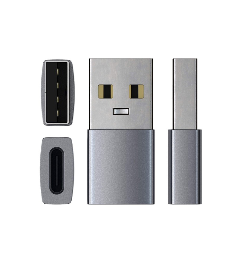  Adaptador USB-A a USB-C Satechi ST-TAUCM Aluminium - Space Gray 
