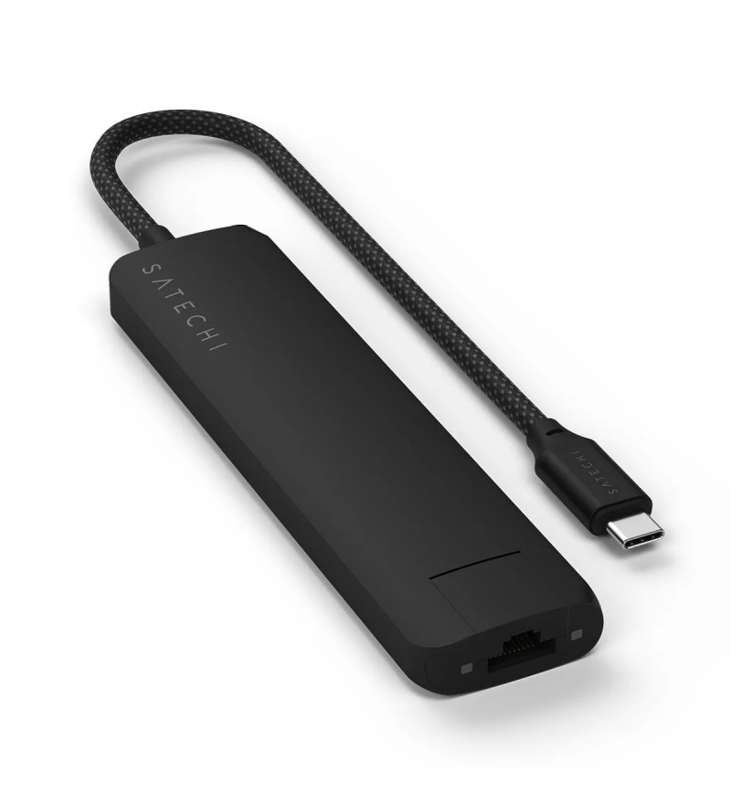 Hub Satechi ST-P7SK Slim Multiport 7 en 1 USB-C - Black