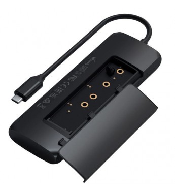 Hub USB-C Satechi Hybrid W/SSD Enclosure ST-UCHSEK con USB-A/USB-C/HDMI/SSD - Black