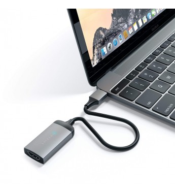 Cable USB-C a HDMI-Hembra Satechi ST-TC4KHAM 4k/60Hz - Space Gray