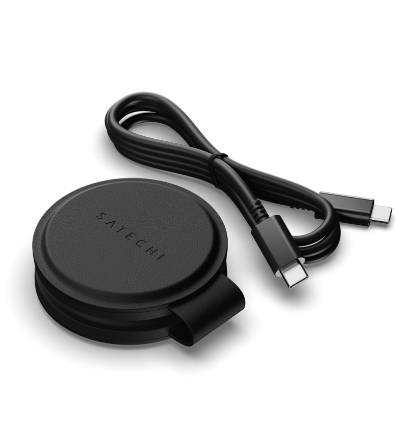 Cargador Satechi ST-QTG21K Onthego 2 in 1 Wireless Spiderman Black 
