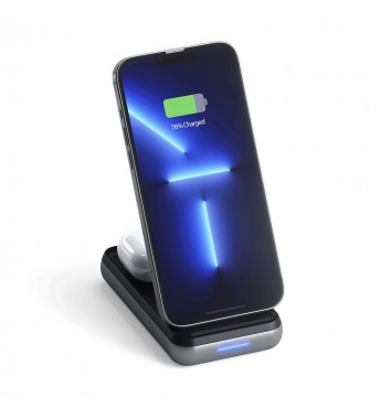 Cargador Wireless Satechi ST-UCDWPBSM Duo Wire Stand /10.000mAh - Black