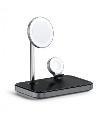 Cargador Satechi ST-WMCS3M Wireless Magnetic 3 en 1 - Black