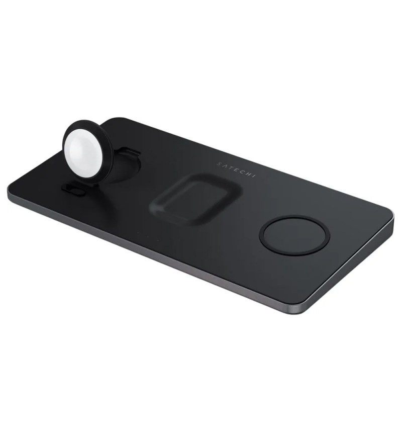 Cargador Inalambrico Satechi ST-X3TWCPM Charging Pad Triple - Space gray