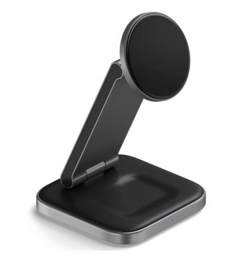 Base de Carga Satechi ST-Q31FM-EA 3 en 1 Foldable QI2 Wireless Charging Stand - Black