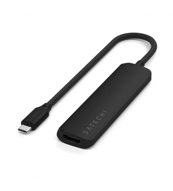 Hub USB-C Satechi ST-P4SK 4 en 1 Slim Multiport Adapter 4K - Black