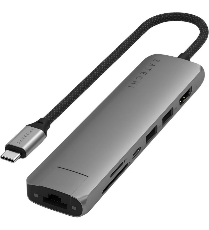Hub Satechi ST-P7SM USB-C 7in1 Slim Multiport Adapter Ethern